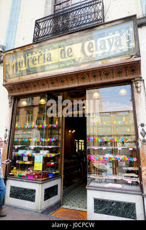 Dulceria de Celaya sweet shop dans la ville de Mexico, Mexique, quartier historique Central Banque D'Images