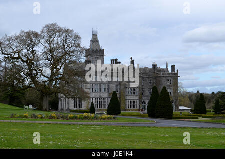 L'Irlande Adare Manor et motifs verts luxuriants autour de lui. Banque D'Images