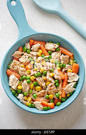 Maïs poulet à frire Banque D'Images