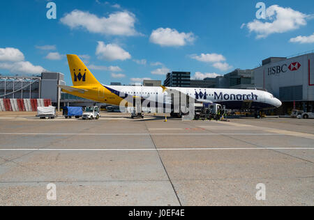 Monarque, de l'airbus A321 Banque D'Images