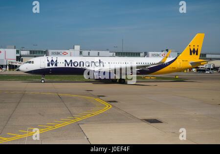 Monarque, de l'airbus A321 Banque D'Images