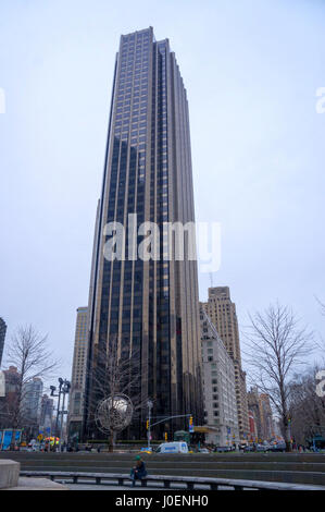 Trump Tower, Central Park, New York City (NYC), gratte-ciel Banque D'Images