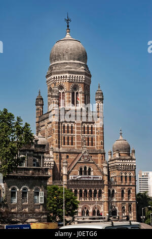 Bâtiment Municipal Corporation BMC, Mumbai, Maharashtra, Inde, Asie Banque D'Images