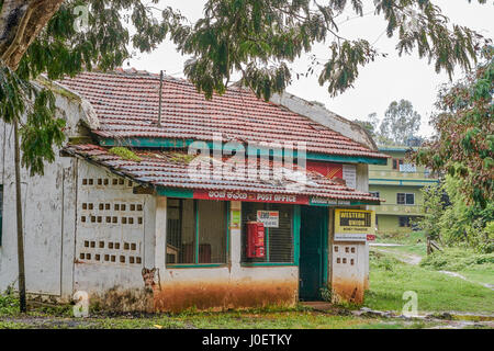 Bureau de poste mundgod tibétain, uttara kannada, Karnataka, Inde, Asie Banque D'Images