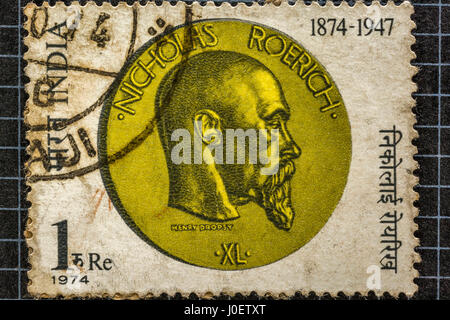 Nicholas Roerich naggar, Himachal Pradesh, des timbres, de l'Inde, l'Asie Banque D'Images