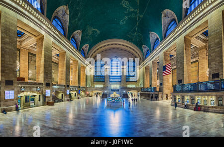 USA, New York, New York, Grand Central Station interior Banque D'Images