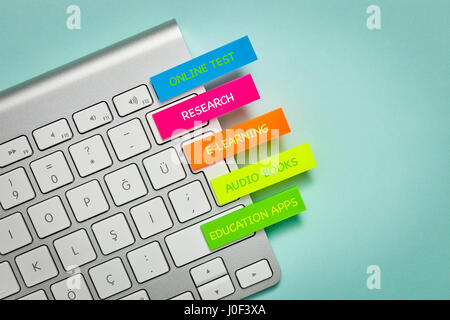 Les notes sur le clavier Banque D'Images