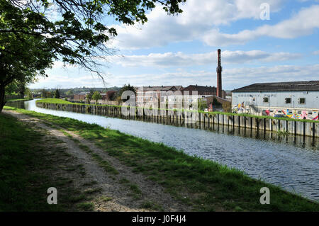 Warehouse District Harringay et la New River, North London UK Banque D'Images