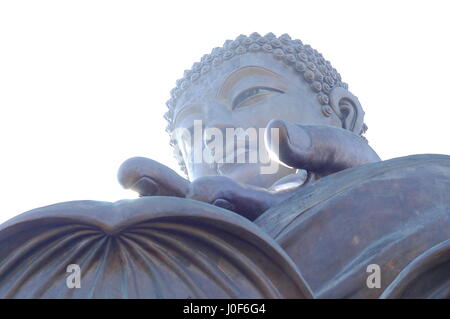 Tian Tan Buddha, Lantau Island, Hong Kong. Décembre 2014. Banque D'Images