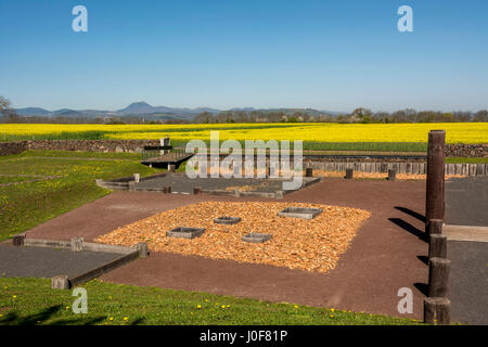 Oppidum gaulois de Corent, site archéologique, Puy de Dome, France, Europe