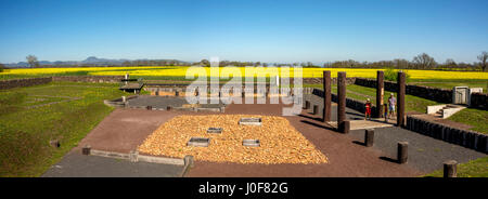 Oppidum gaulois de Corent, site archéologique, Puy de Dome, France, Europe