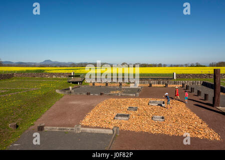 Oppidum gaulois de Corent, site archéologique, Puy de Dome, France, Europe