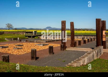 Oppidum gaulois de Corent, site archéologique, Puy de Dome, France, Europe