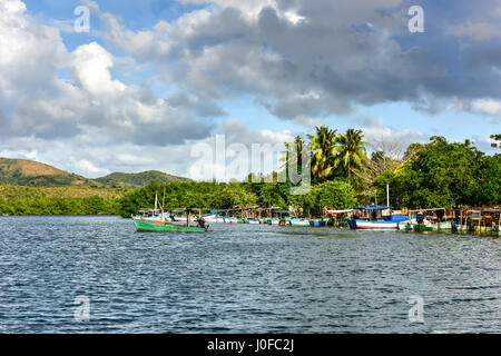 La Boca resort dans la région dans la région de Cuba Spiritus Sanctus. Banque D'Images