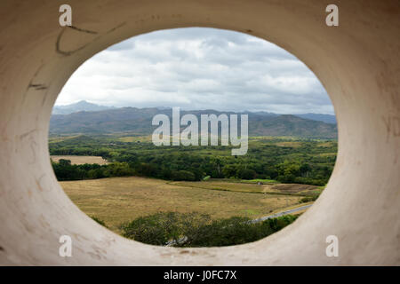 Voir l'historique de la Watch Tower en esclave Manaca Iznaga, Valle de los Ingenios, Trinidad, Cuba Banque D'Images