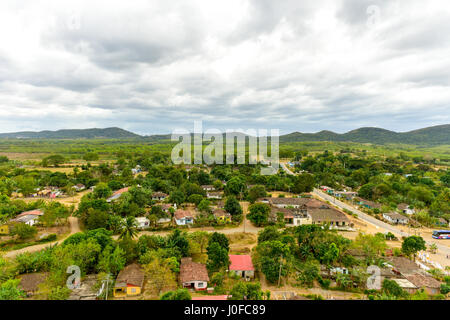 Panorama de Manaca Iznaga dans la Valle de los Ingenios, Trinidad, Cuba Banque D'Images