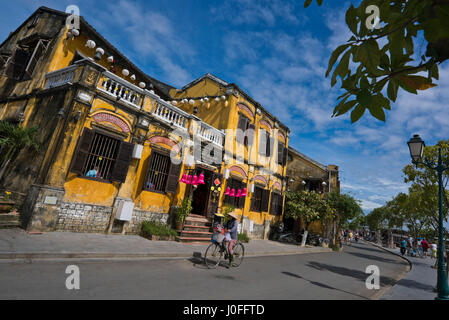 Streetview horizontale dans Hoi An, Vietnam. Banque D'Images