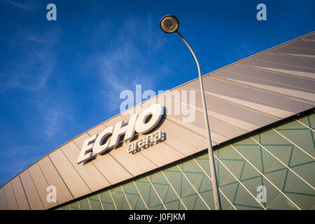 L'Echo Arena Liverpool, 10 000 places lieu arena permet d'organiser des concerts, expositions et événements qui a ouvert ses portes en 2008 Banque D'Images