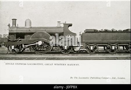 Locomotive n° 9 : seul moteur Express Banque D'Images