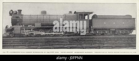 Aucune locomotive 1494 : 'Locomotive avec surchauffeur Schmidt du 4-8-2 type', construit par la société Locomtove du Gouvernement sud-africain pour les chemins de fer. Publication non identifiés Banque D'Images