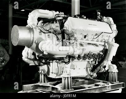 Le napier Deltic T18-37C comme moteur monté dans la Super Pumper Banque D'Images