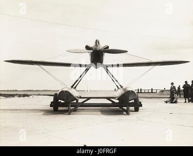 Hydravion Gloster VI avec moteur Napier Lion VIID, vainqueur de la Coupe Schneider 1929. Banque D'Images