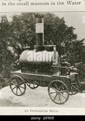 Un intéressant modèle de relique, Robert Stephenson's Rocket locomotive ( ?) Banque D'Images