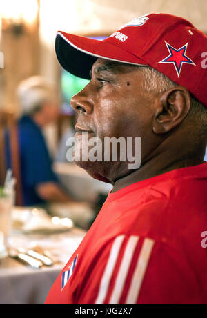 Joueur de baseball de Cuba, La Havane, Cuba Banque D'Images