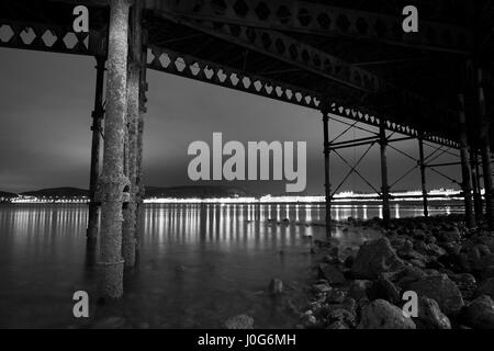 Photographie par © Jamie Callister. Jetée de Llandudno, Conwy County, au nord du Pays de Galles, 6 avril 2017 Banque D'Images