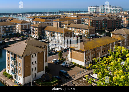 Village port de plaisance de Brighton, Brighton, Sussex, UK Banque D'Images