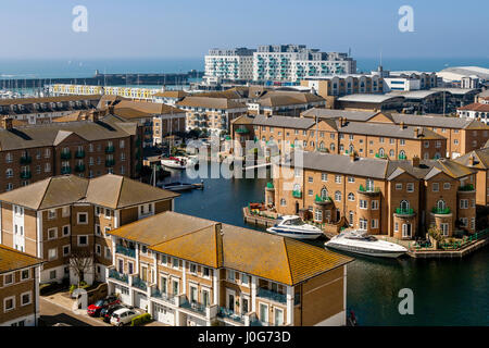 Village port de plaisance de Brighton, Brighton, Sussex, UK Banque D'Images