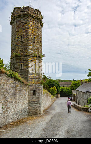 Le Belvédère à tourelle Castletownsend, comté de Cork, Irlande Banque D'Images