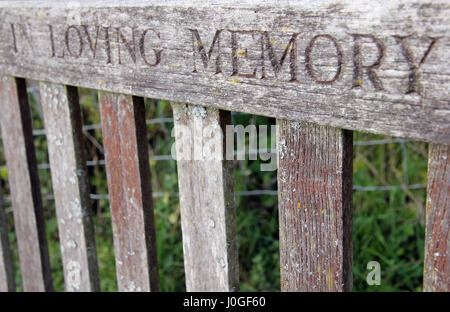 Banc de mémoire Banque D'Images