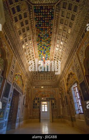 Chambre Palace dans le Meherangarh Fort, Jodhpur, Rajasthan, Inde, Asie Banque D'Images