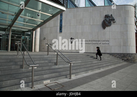 Les tribunaux de la justice pénale, la ville de Dublin, Irlande. Banque D'Images