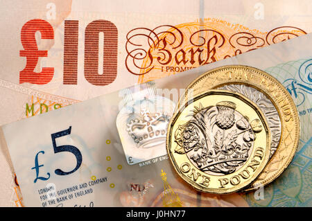British pound Coins - douze faces 2017 bimétallique de presse (en date du) 2016 Banque D'Images