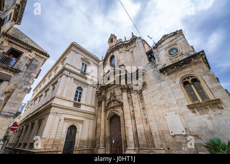 Église de l'Immaculée Conception sur l'île d'Ortygie, partie historique de la ville de Syracuse, l'angle sud-est de l'île de la Sicile, Italie Banque D'Images