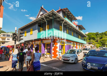 Victoria, Mahe, Seychelles - 16 décembre 2015 : scène de rue à Victoria. Victoria est plus petite capitale africaine a été construit sur l'île de Mahe, Seychelles Banque D'Images