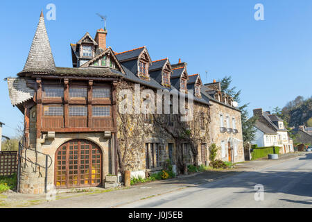 Maison à pans de bois de Mont-Dol, Bretagne, France. Banque D'Images