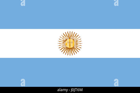Illustration du drapeau national de l'Argentine Banque D'Images