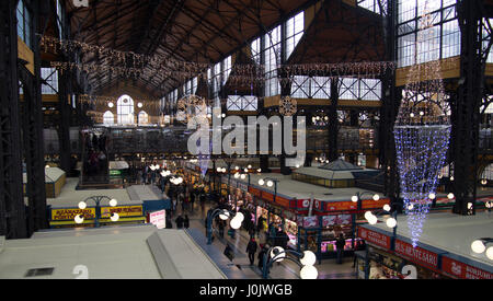 Un marché de Noël à Budapest Banque D'Images