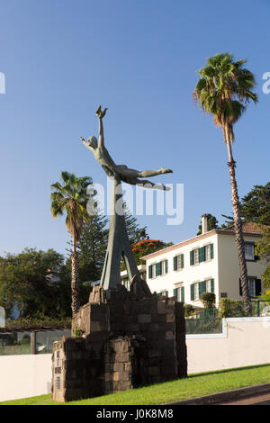 La Paz e Liberdade (la paix et la liberté) sculpture à Funchal, Madère Banque D'Images