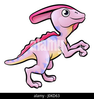 Les animaux dinosaure parasaurolophus un personnage Banque D'Images