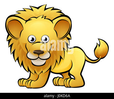 Un lion safari animaux personnage Banque D'Images