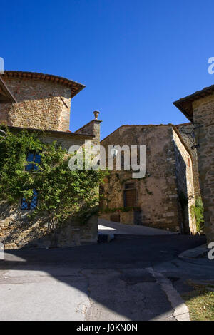 Rampa degli Orti, Volpaia, Toscane, Italie Banque D'Images