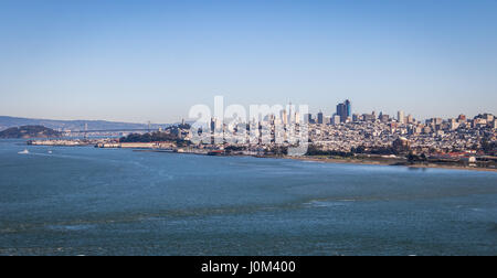 Vue panoramique sur le centre-ville de San Francisco - San Francisco, California, USA Banque D'Images