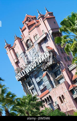 Hollywood Tower Hotel, Hollywood Studios Disney World, Orlando, Floride Banque D'Images