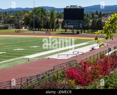 Lyle Hare Stadium, Black Hills State University, Spearfish, SD, USA Banque D'Images