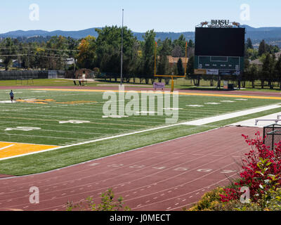 Lyle Hare Stadium, Black Hills State University, Spearfish, SD, USA Banque D'Images