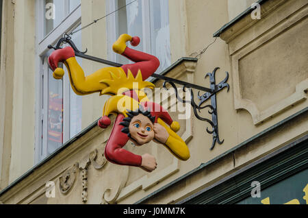 Prague u Zlatého Hračky Iva - des jouets et des marionnettes Banque D'Images